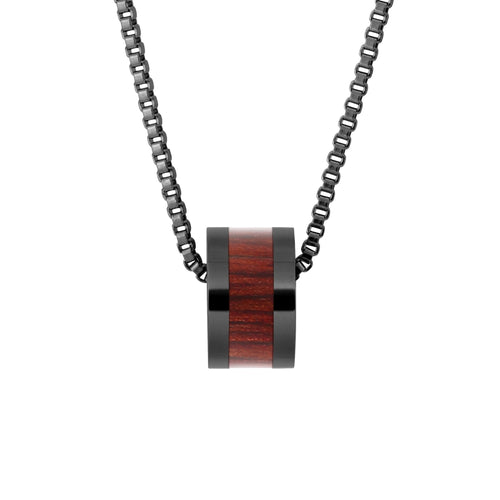 Jarrah Classic Barrel - Gunmetal - Tyalla - Woodsman Jewelry